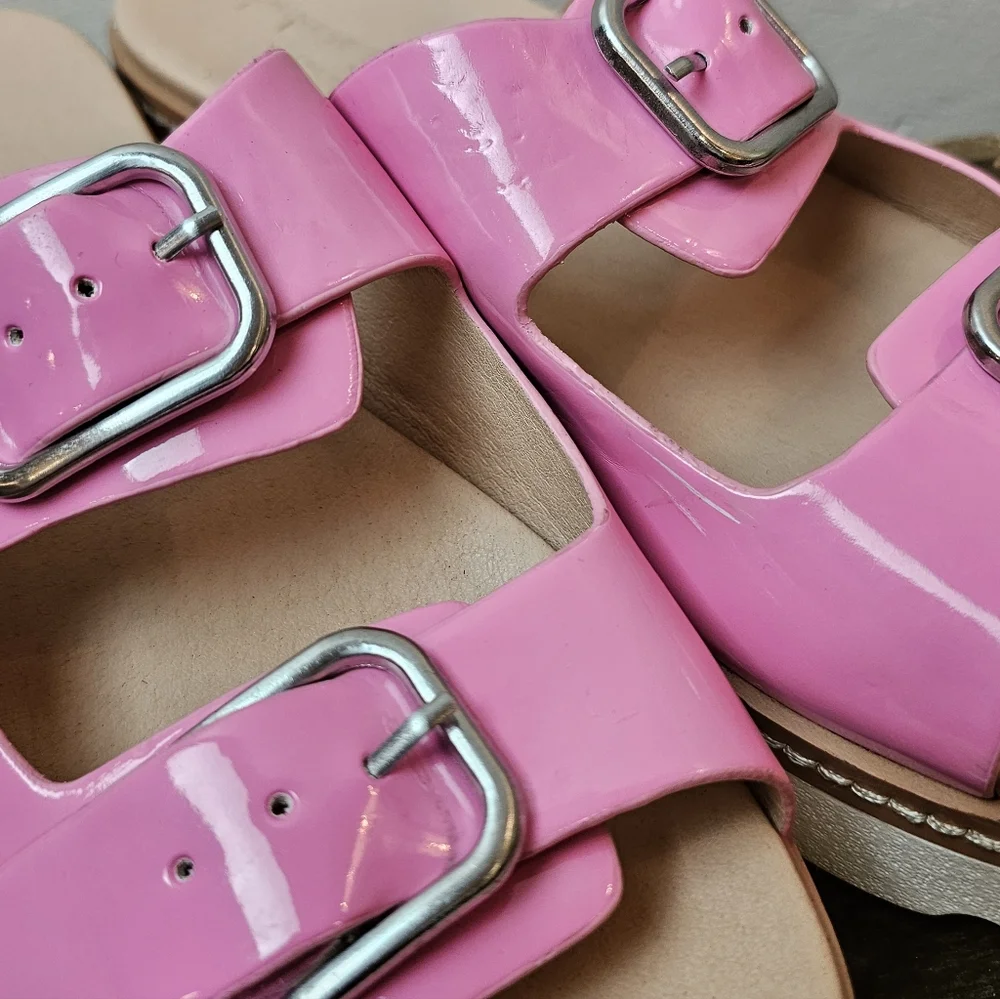 Chinese Laundry Barbie Pink Platform Slides – 8.5 - Y2K - Picture 4 of 9